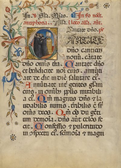 Initial C: Monks Singing by Unbekannt Unbekannt